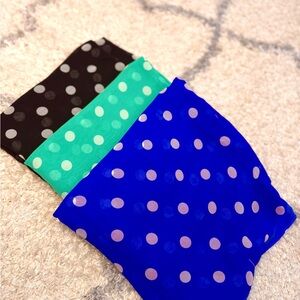 Polka Dot saree - Black, pastel, and Blue